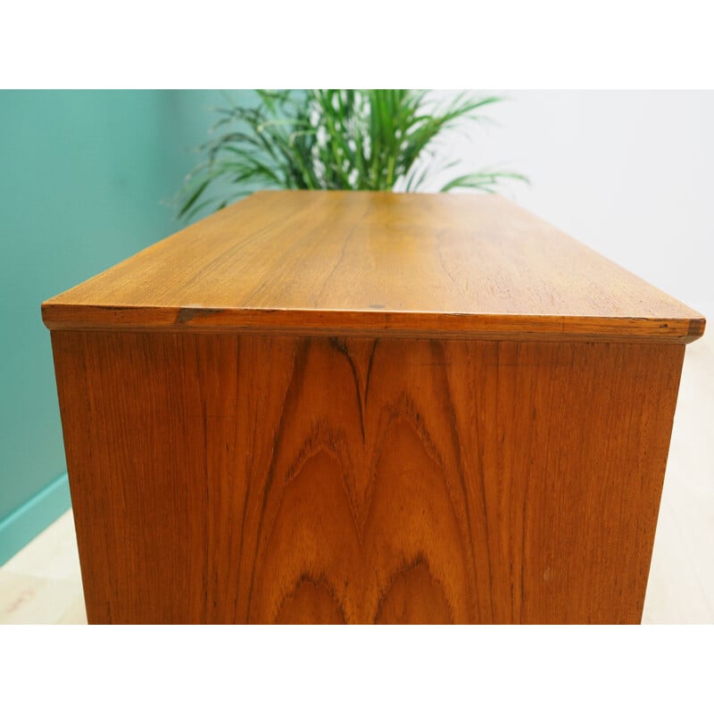 Vintage teak chest of drawers by Vinde Mobelfabrik, 1960-70s