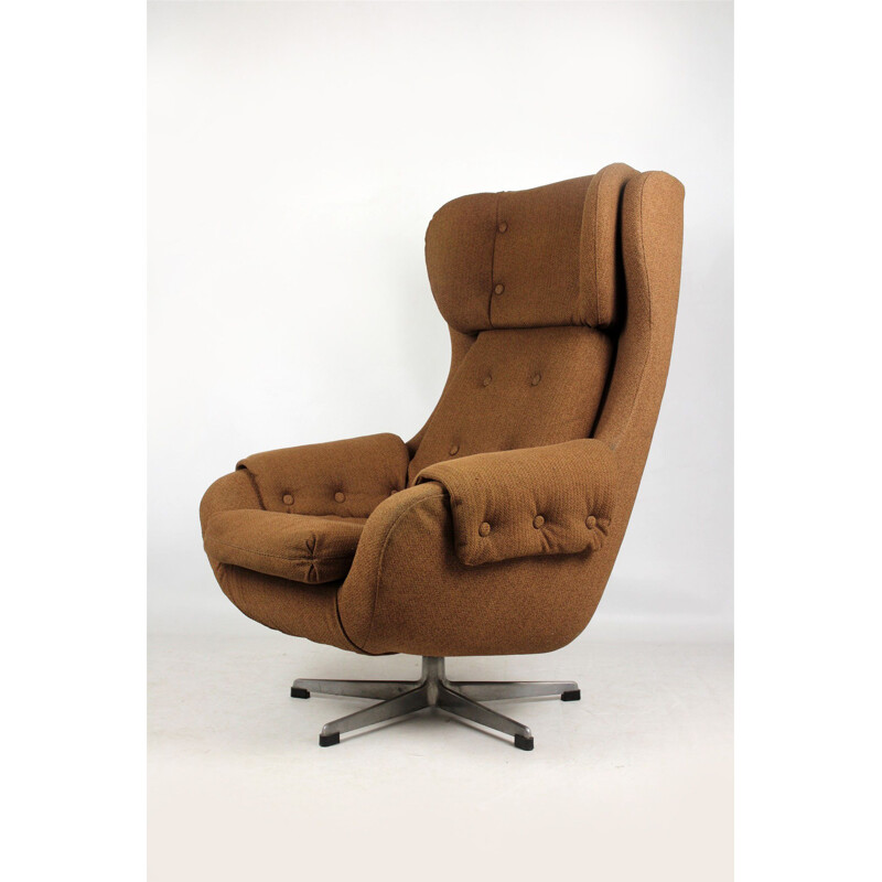 Vintage draaibare fauteuil van UP Zavody Rusinov, 1970