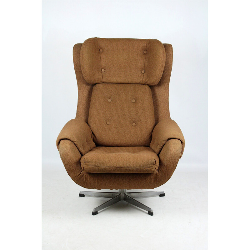 Vintage Swivel Armchair from UP Zavody Rousinov, 1970s