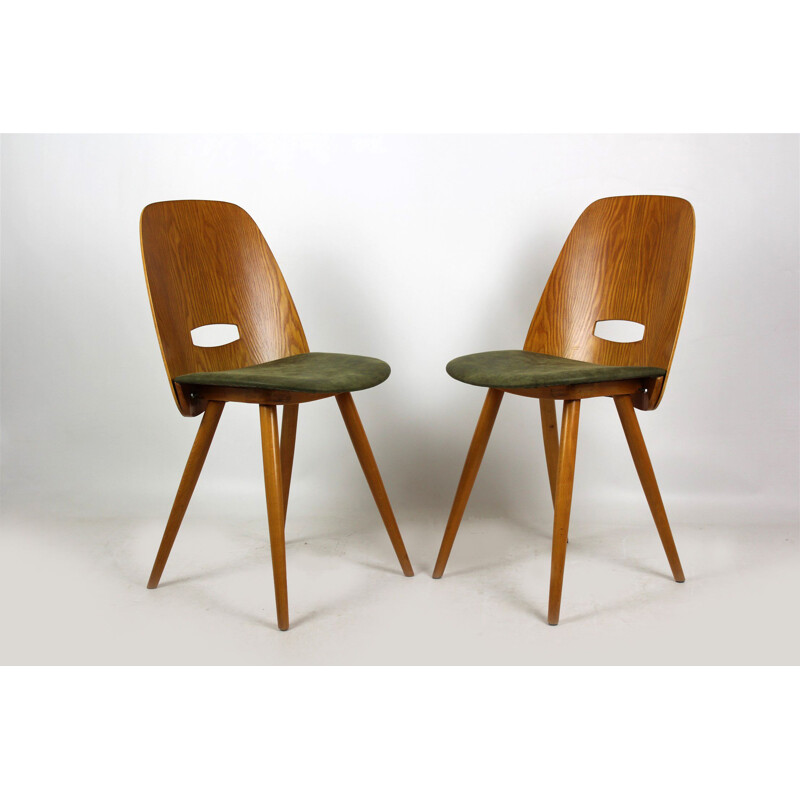 Set van 2 vintage eetkamerstoelen van František Jirák voor Tatra, 1960