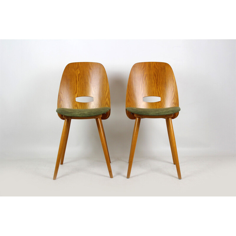 Set van 2 vintage eetkamerstoelen van František Jirák voor Tatra, 1960