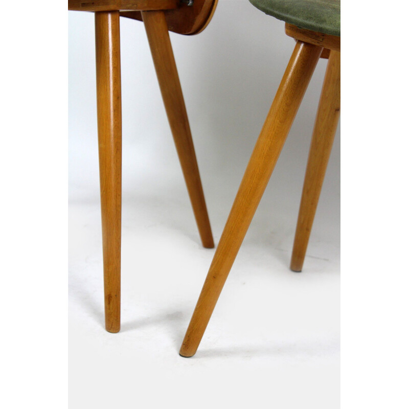 Set van 2 vintage eetkamerstoelen van František Jirák voor Tatra, 1960