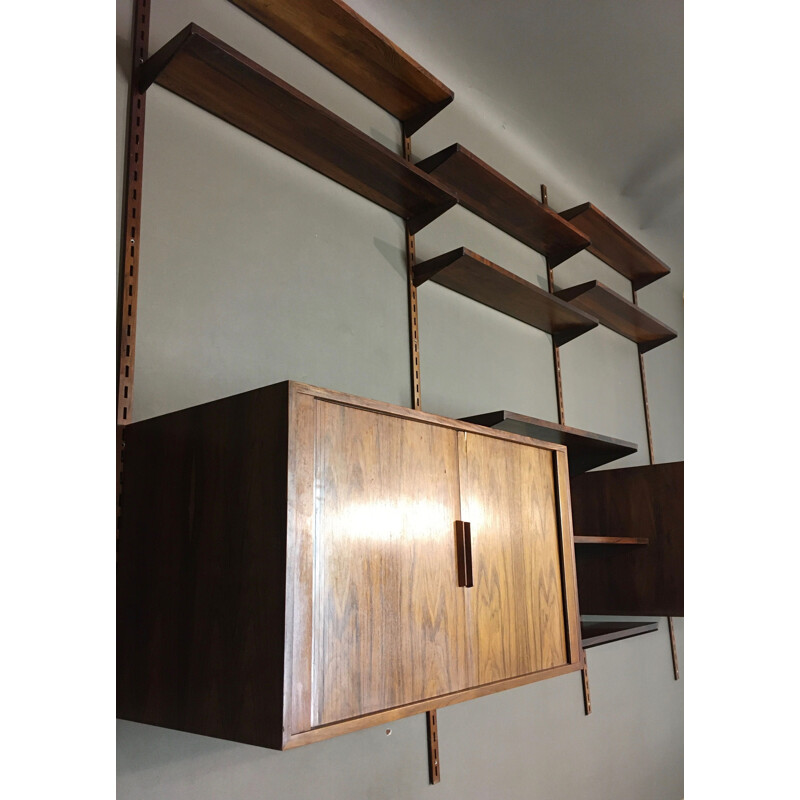 Vintage rosewood wall unit by Kai Kristiansen