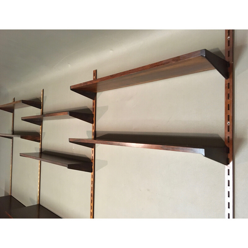 Vintage rosewood wall unit by Kai Kristiansen