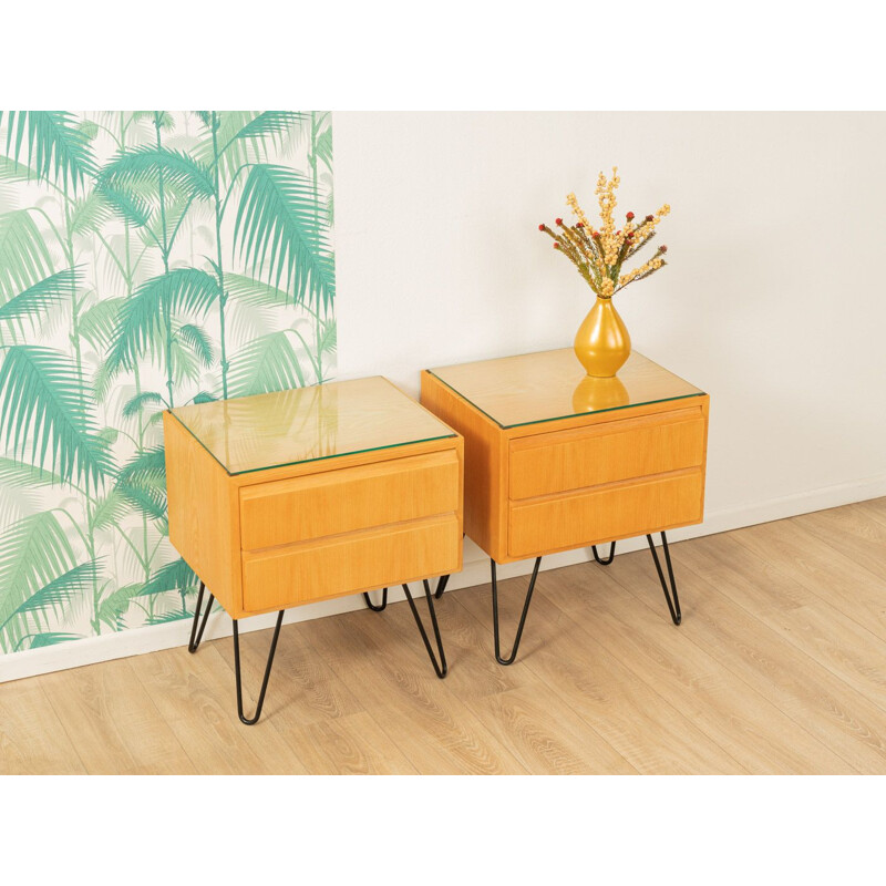 Set of 2 vintage Bedside tables by Oldenburger Möbelwerkstätten, 1950s