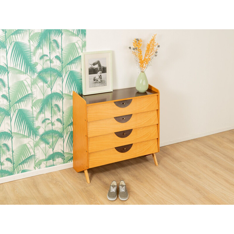 Vintage Shoe cabinet in ash veneer, Germany, 1950s