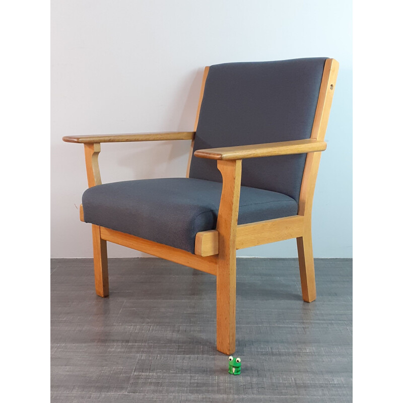 Fauteuil vintage en chêne GE-330 par Hans Wegner, 1950