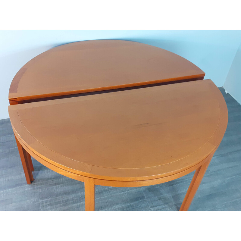 Vintage teakhouten tafel van Christian Hvidt voor Søborg, Denemarken 1950