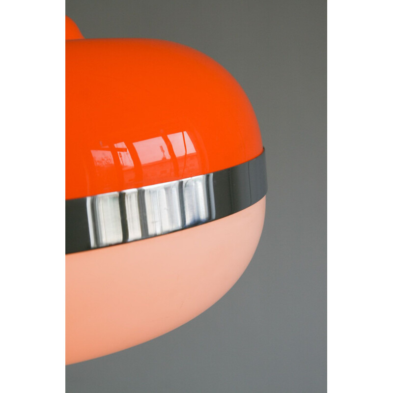 Vintage space age UFO pendant lamp from Harvey Guzzini for Meblo