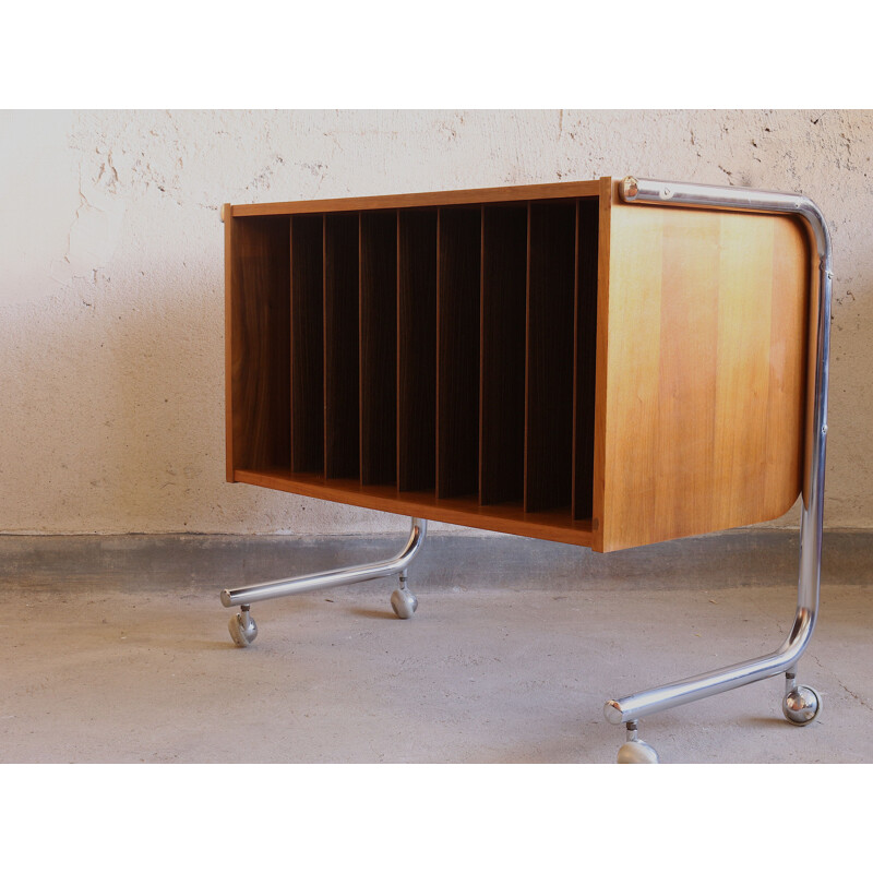 Vintage Vinyl Shelf, Germany, 1970s