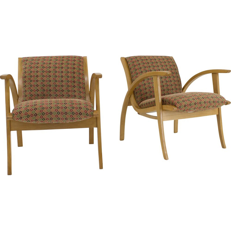 Set of 2 vintage armchairs, 1960s