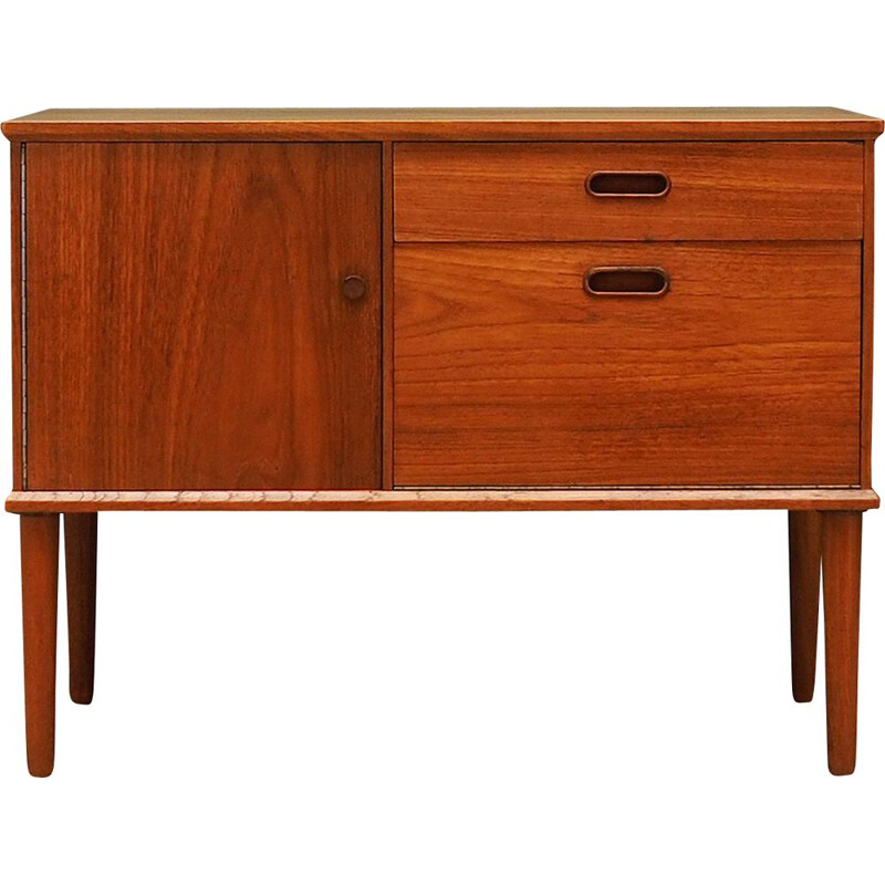 Vintage teak chest of drawers by Vinde Mobelfabrik, 1960-70s