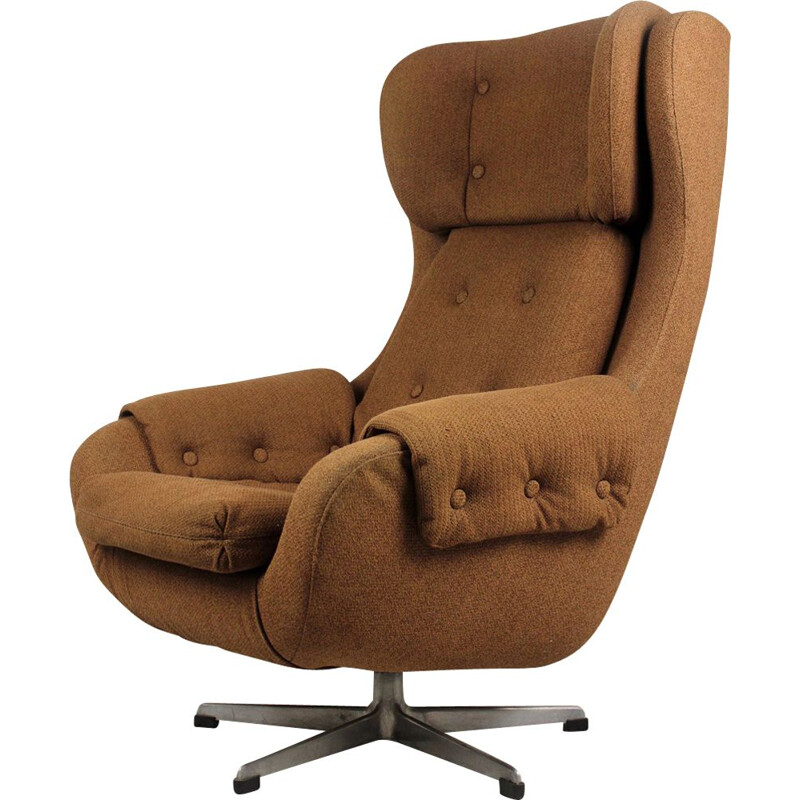 Vintage draaibare fauteuil van UP Zavody Rusinov, 1970