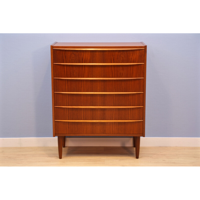 Danish vintage chest of drawers in teak, 1960s