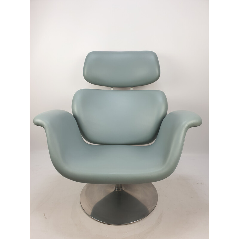 Vintage Tulip armchair and ottoman by Pierre Paulin for Artifort, 1980s