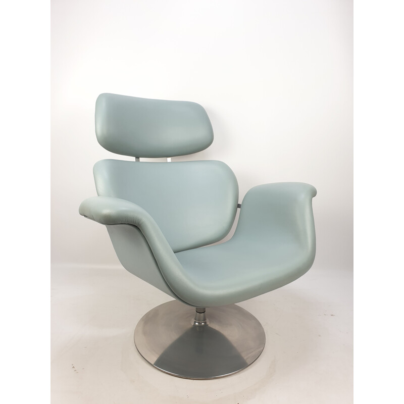 Vintage Tulip armchair and ottoman by Pierre Paulin for Artifort, 1980s