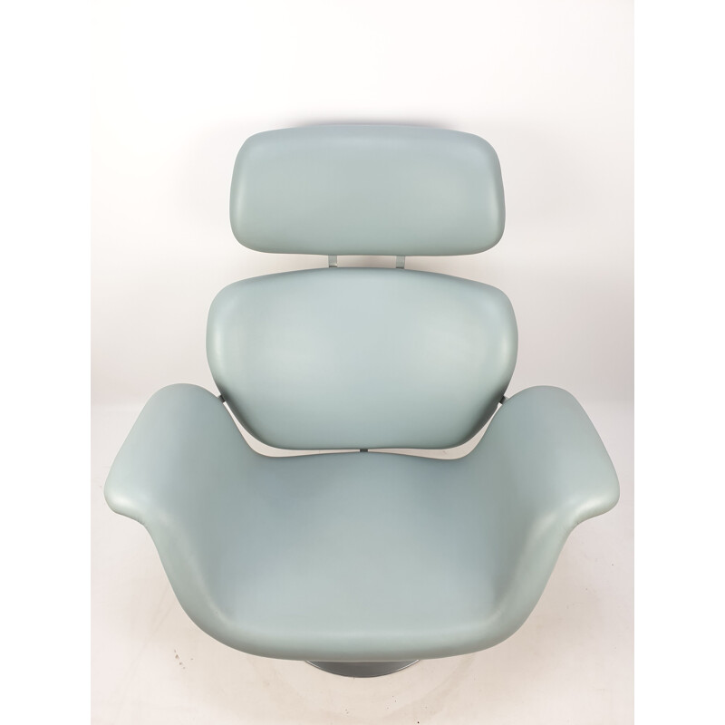 Vintage Tulip armchair and ottoman by Pierre Paulin for Artifort, 1980s