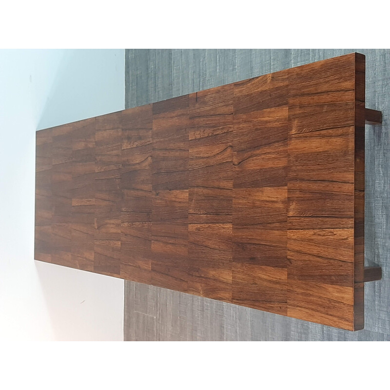 Large vintage rosewood coffee table, 1960s