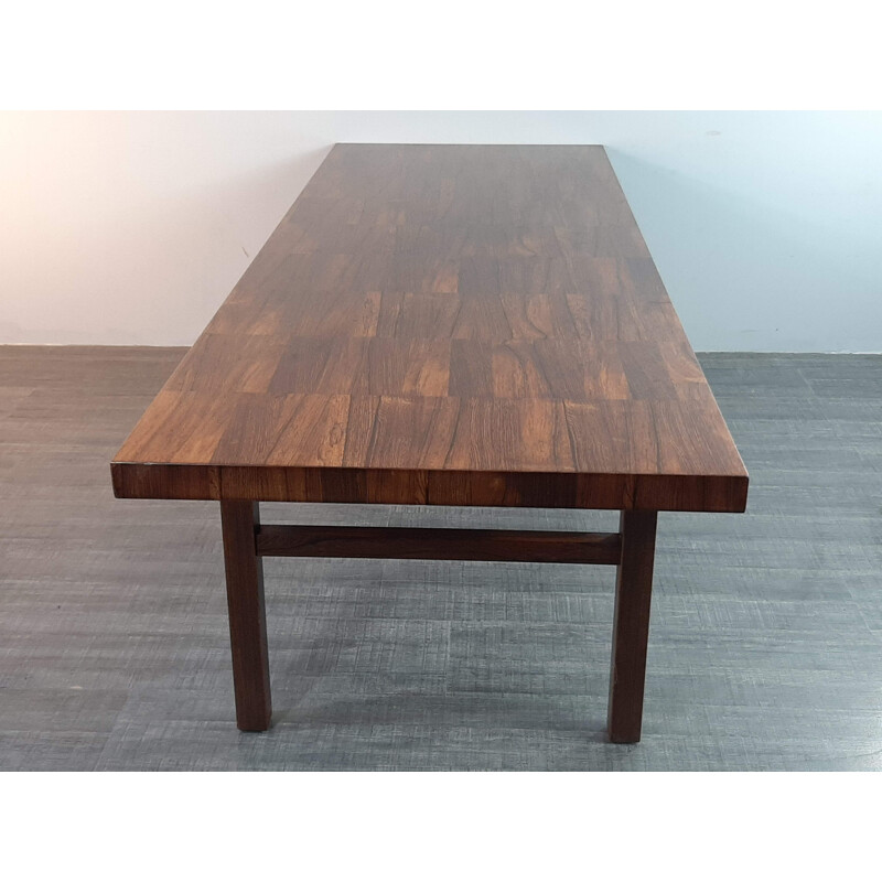 Large vintage rosewood coffee table, 1960s