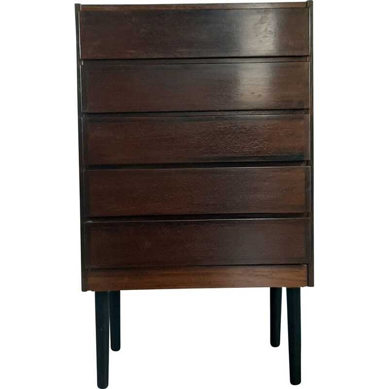 Vintage danish rosewood chest of drawers, 1960s