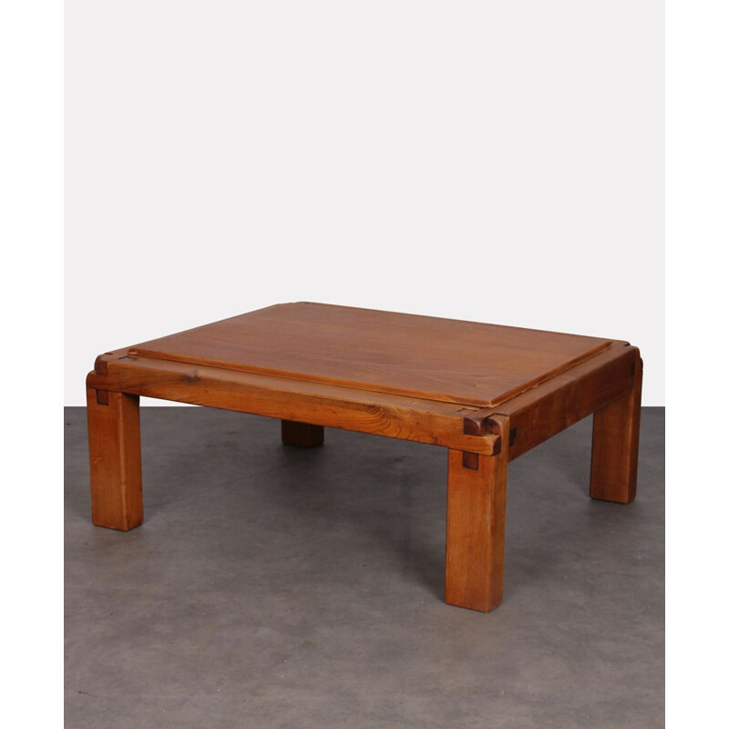 Vintage Coffee table model S20 by Pierre Chapo, 1960