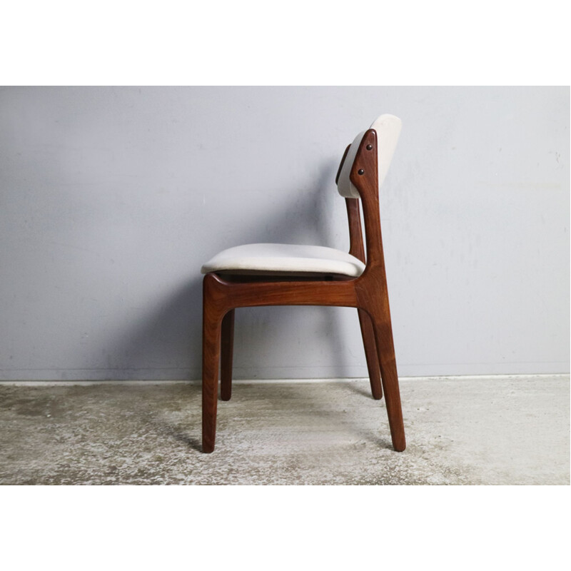 Set 4 vintage rosewood dining chairs by Erik Buch, 1960s