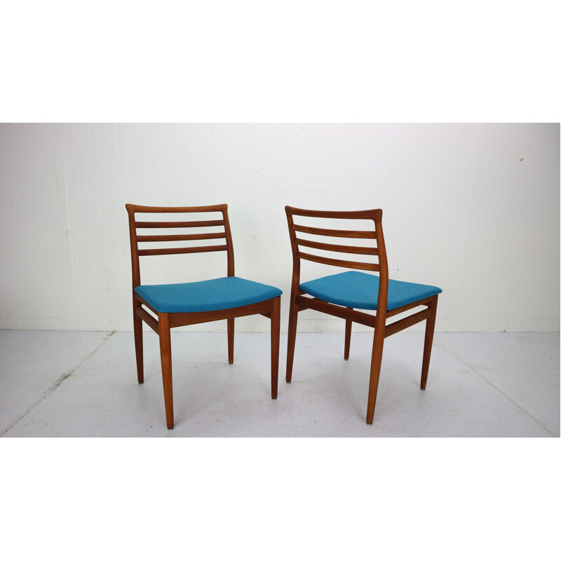 Set of 4 vintage Teak Dining Chairs by Erling Torvits for Sorø Stolefabrik, Denmark, 1960s