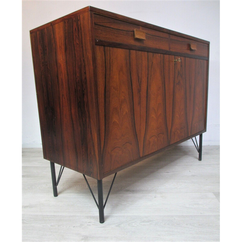 Vintage rosewood cabinet by Alberts Tibro, Sweden, 1960s