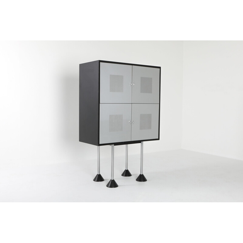 Vintage Memphis Style Cabinet by Gerard Van Den Berg for Pastoe, 1980s