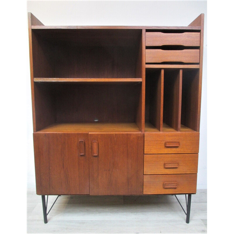 Vintage teak bookcase, Denmark, 1970s