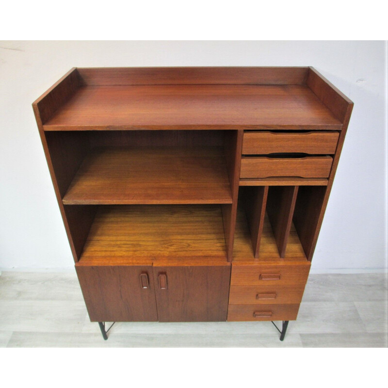 Vintage teak bookcase, Denmark, 1970s