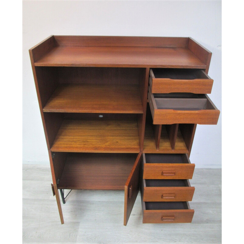 Vintage teak bookcase, Denmark, 1970s