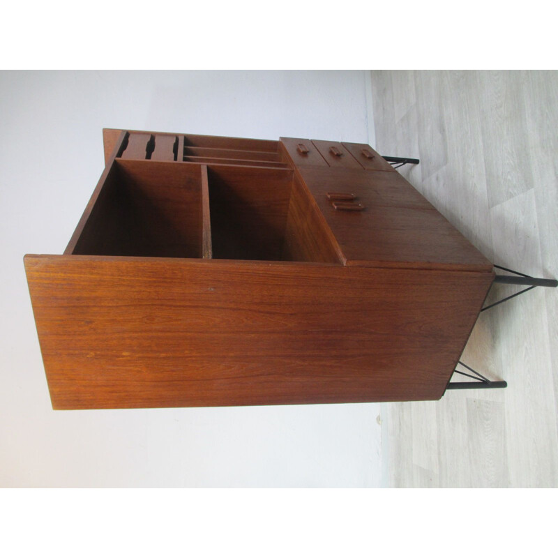 Vintage teak bookcase, Denmark, 1970s