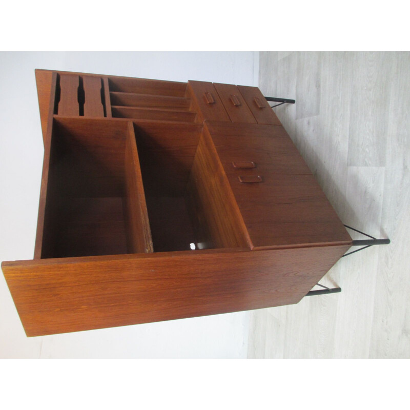 Vintage teak bookcase, Denmark, 1970s