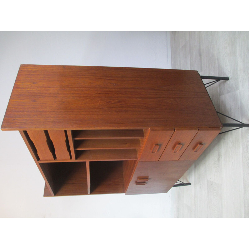 Vintage teak bookcase, Denmark, 1970s