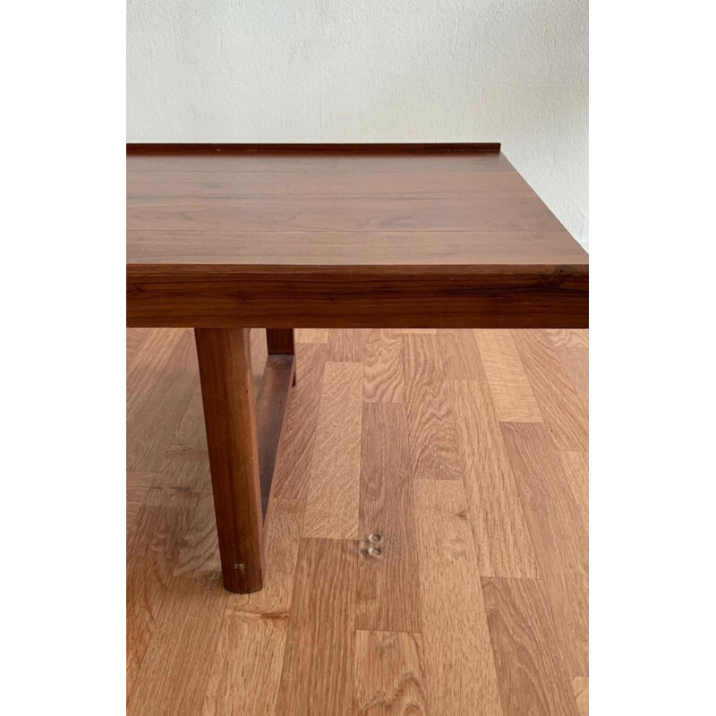 Long Vintage Scandinavian rosewood coffee table, 1990s