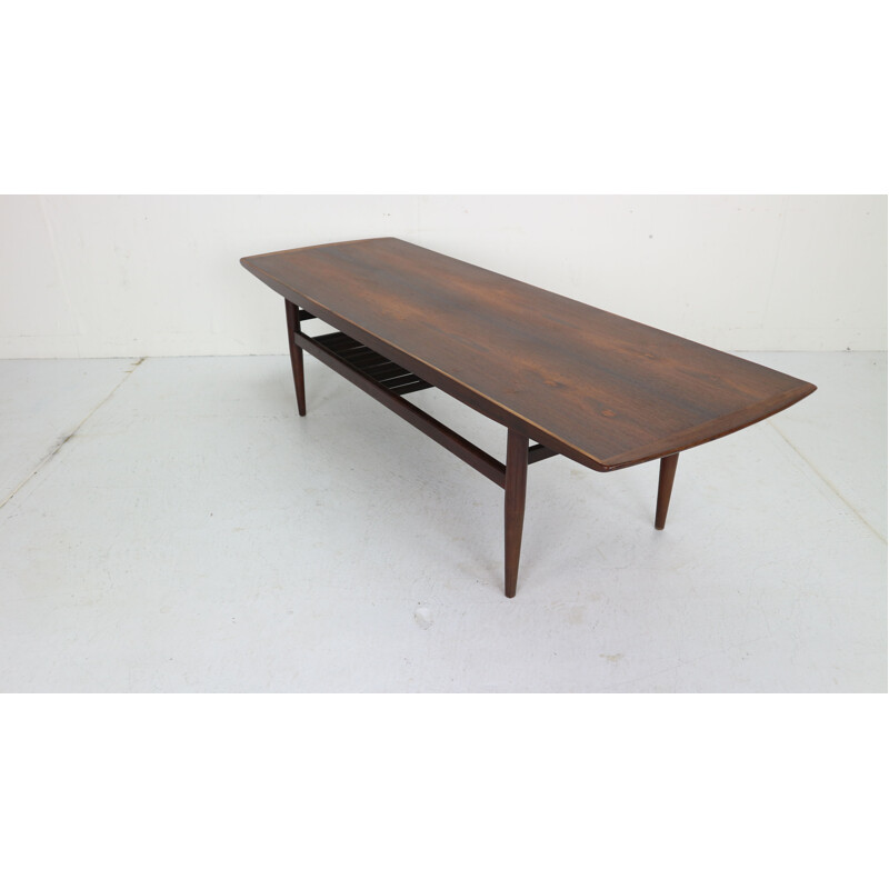 Vintage Rosewood Coffee Table, Denmark, 1960s