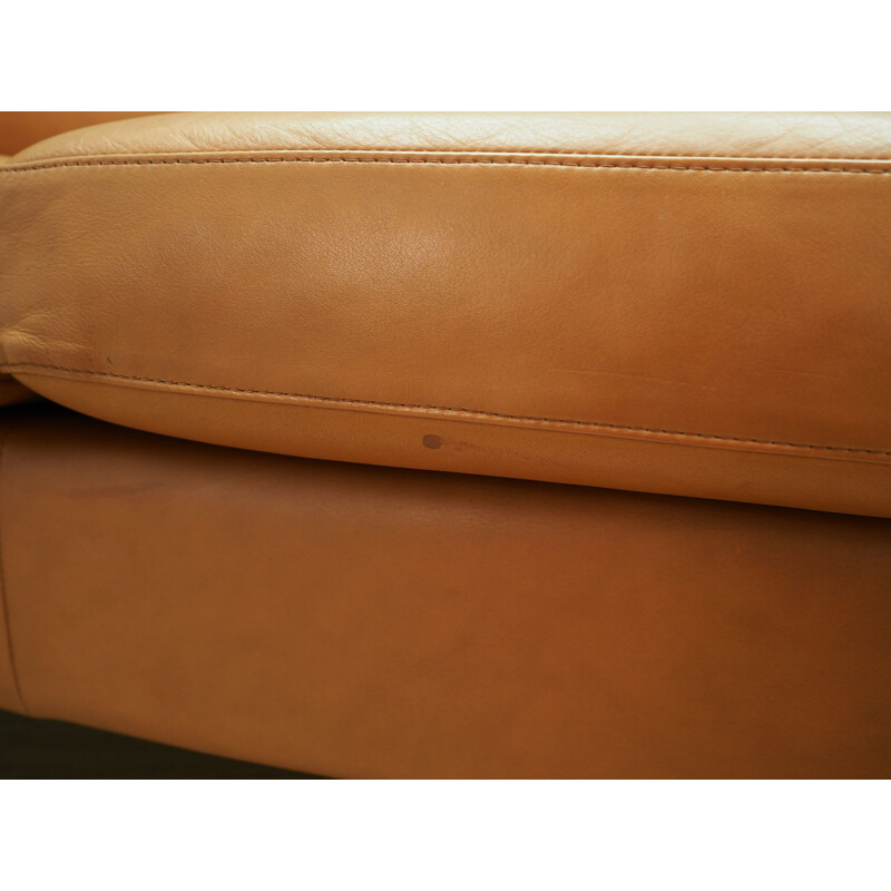 Vintage leather Sofa by Stouby, 1960-70s