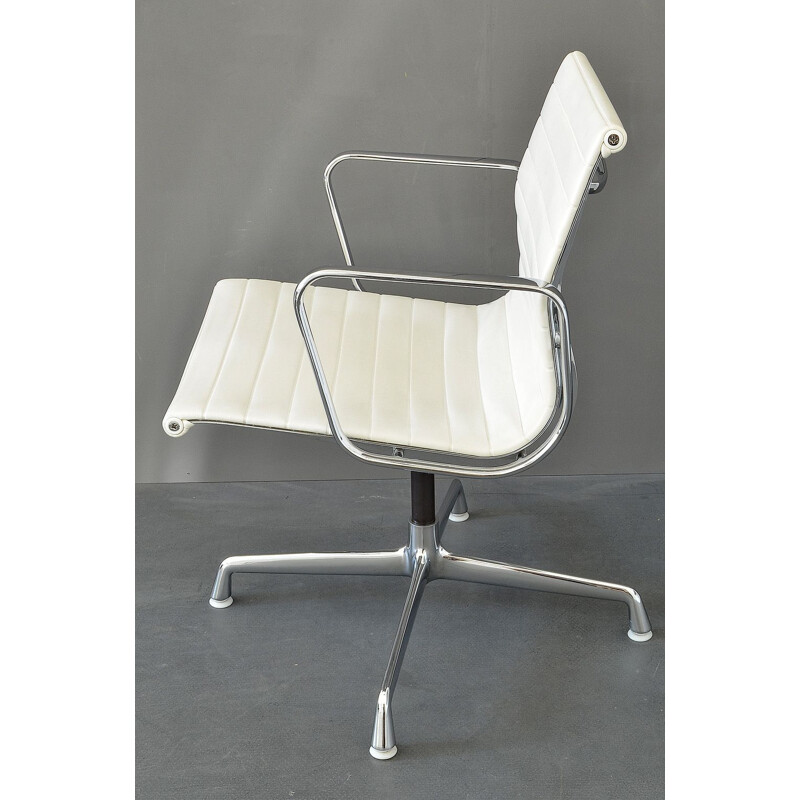 Vintage aluminium EA 108 Swivel Chair by Charles & Ray Eames for Vitra, 1980s