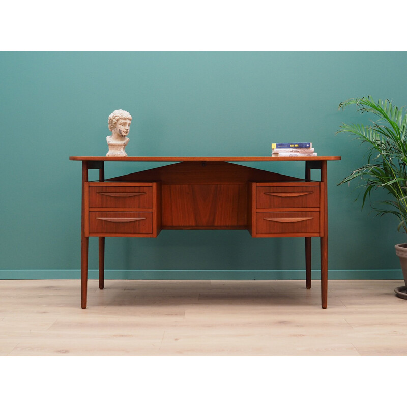 Vintage teak Desk by Gunnar Nielsen Tibergaard, 1960-70s