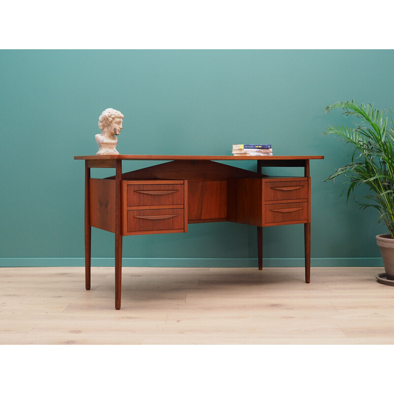 Vintage teak Desk by Gunnar Nielsen Tibergaard, 1960-70s