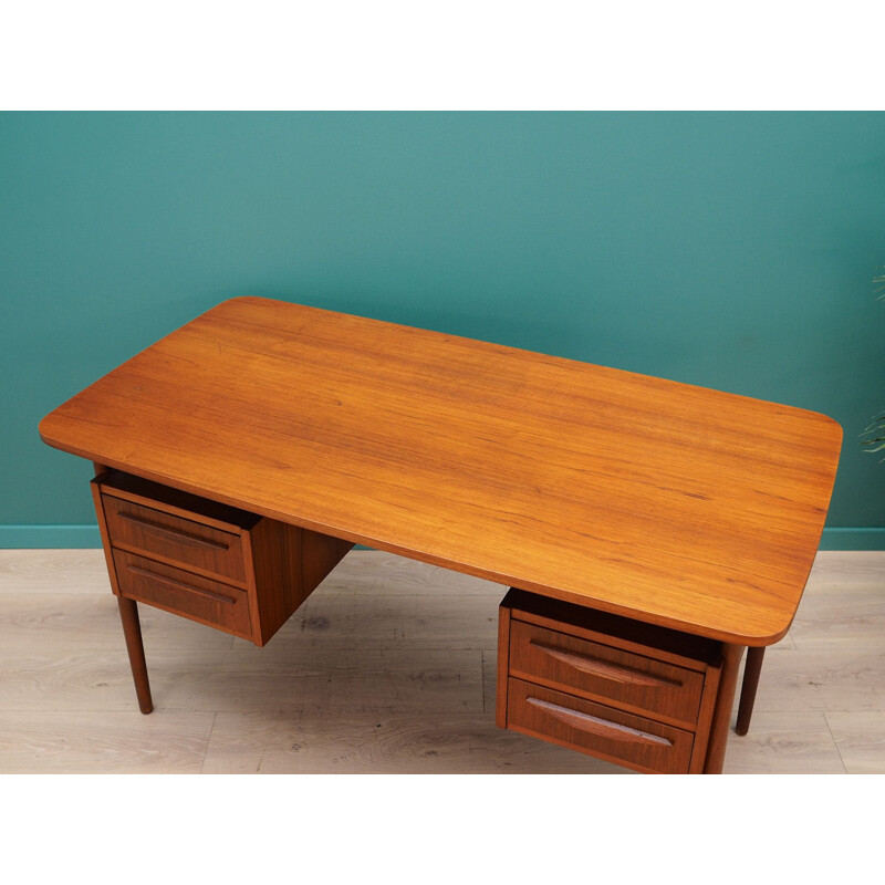 Vintage teak Desk by Gunnar Nielsen Tibergaard, 1960-70s