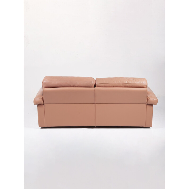 Grand canapé en cuir rose de Tito Agnoli pour Poltrona Frau, 1970