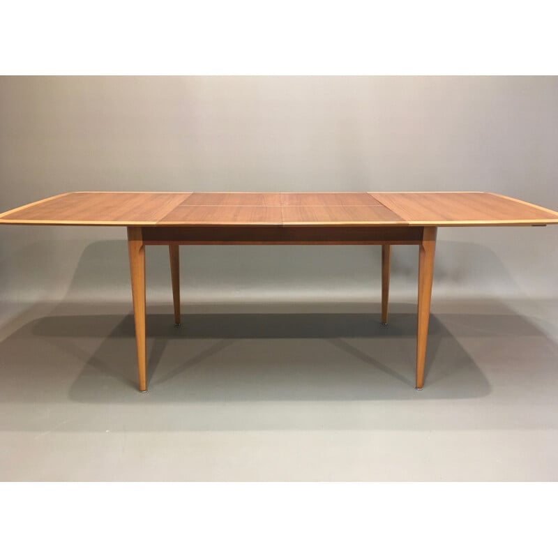Table vintage extensible en bois, 1950