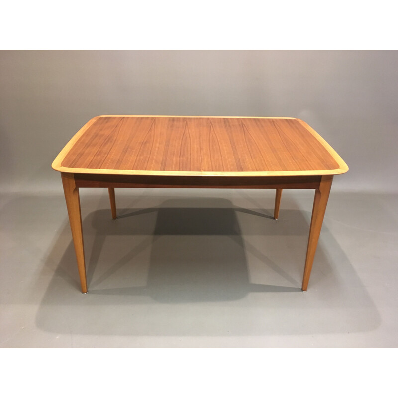 Vintage wooden extensible table, 1950s