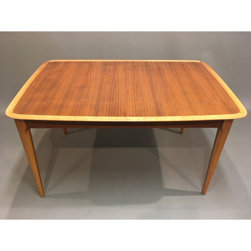 Vintage wooden extensible table, 1950s