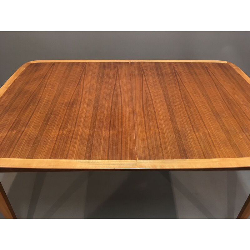 Table vintage extensible en bois, 1950