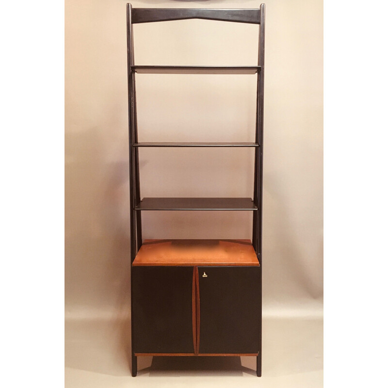 Vintage modular bookcase, scandinavian design, 1950s