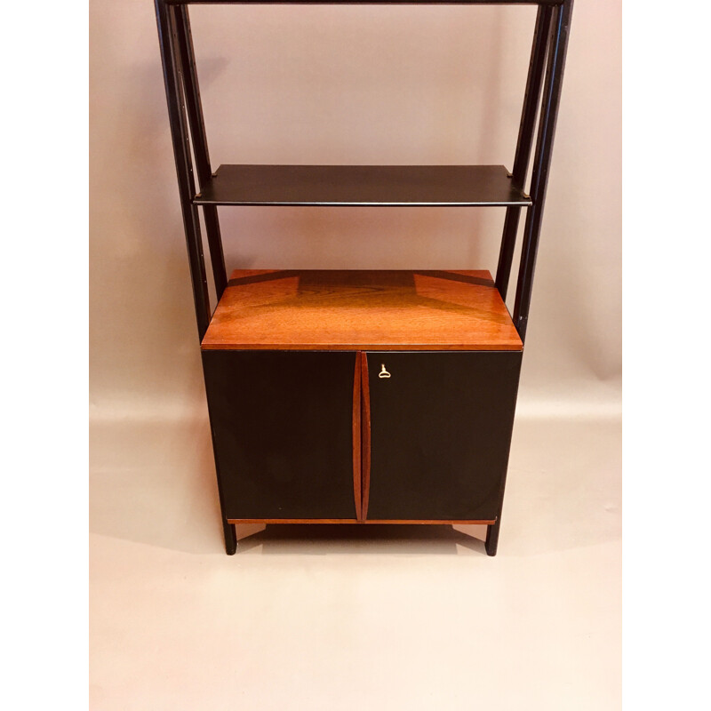 Vintage modular bookcase, scandinavian design, 1950s