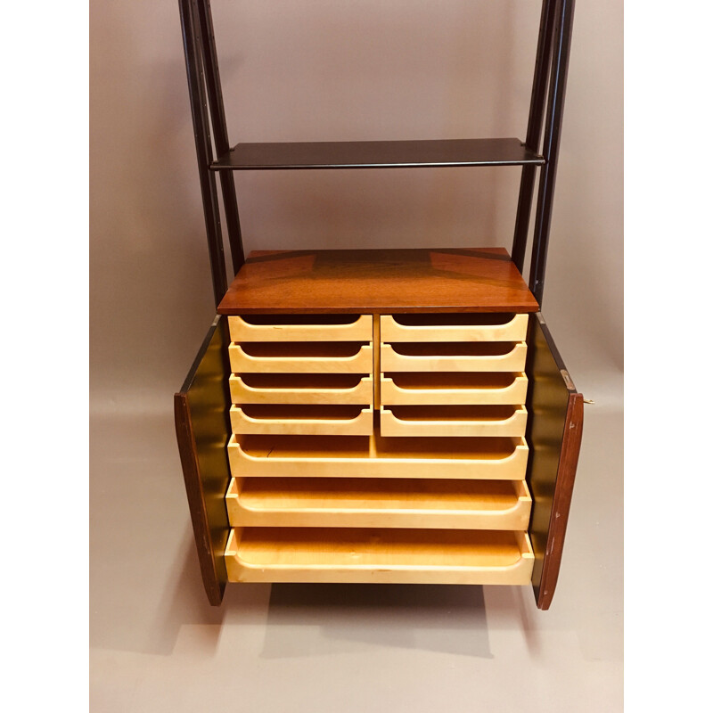 Vintage modular bookcase, scandinavian design, 1950s